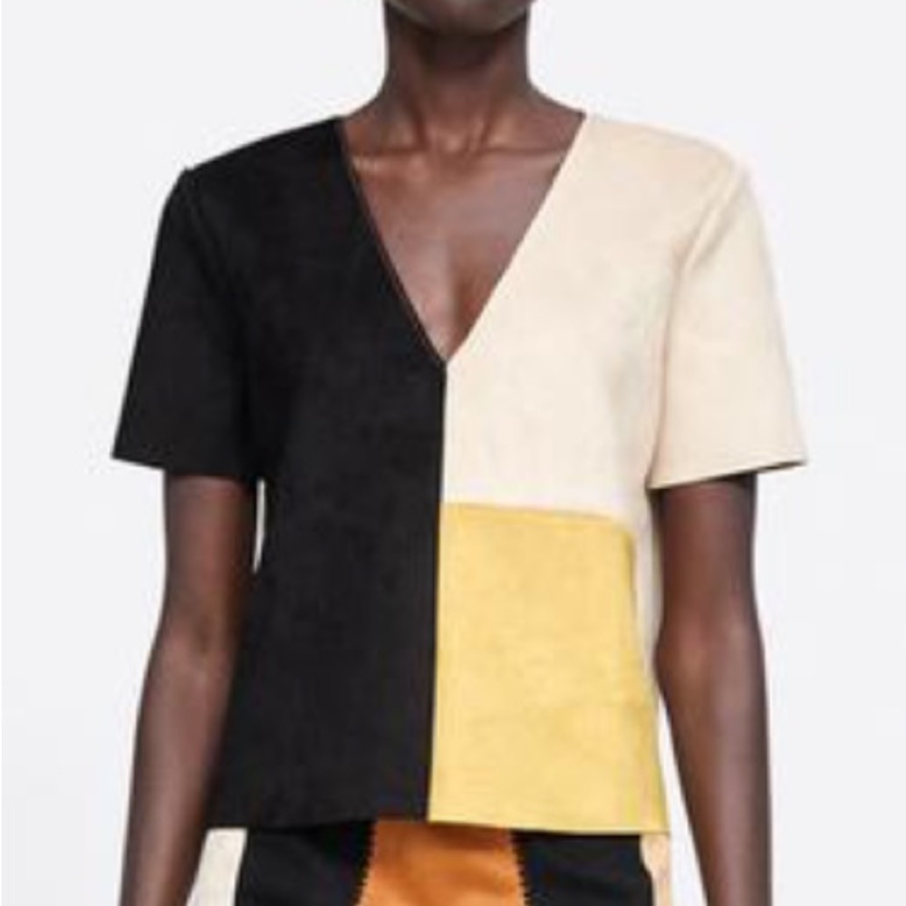 Zara Colorblock shirt